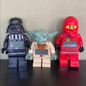 Lego StarWars Darth Vader Yoda Ninjago Alarm Clock